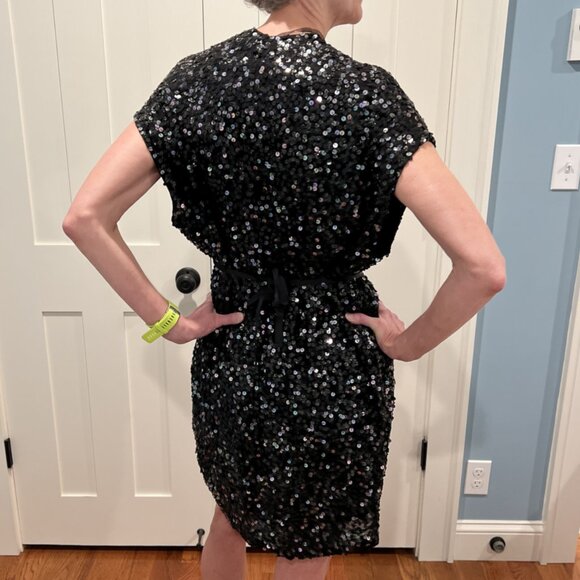 Patrizia Pepe Sequined Mini Dress Sz 44 - Picture 11 of 13